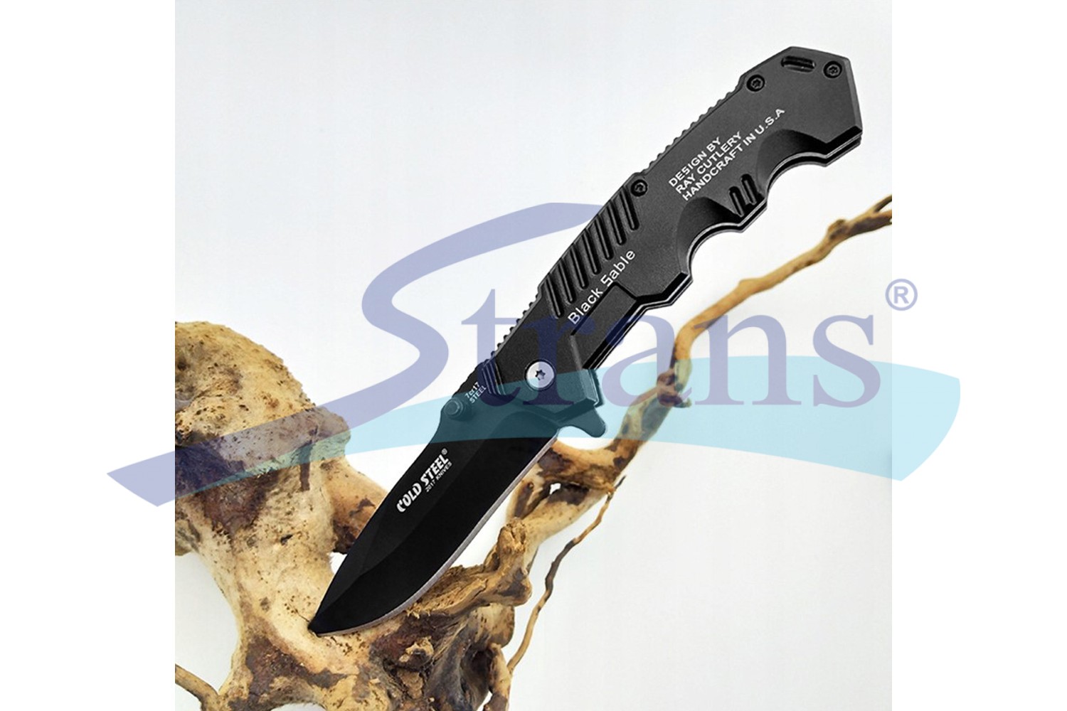 Ніж Розкладний Тактичний (Туристичний) Black Sable L-200Mm (85+